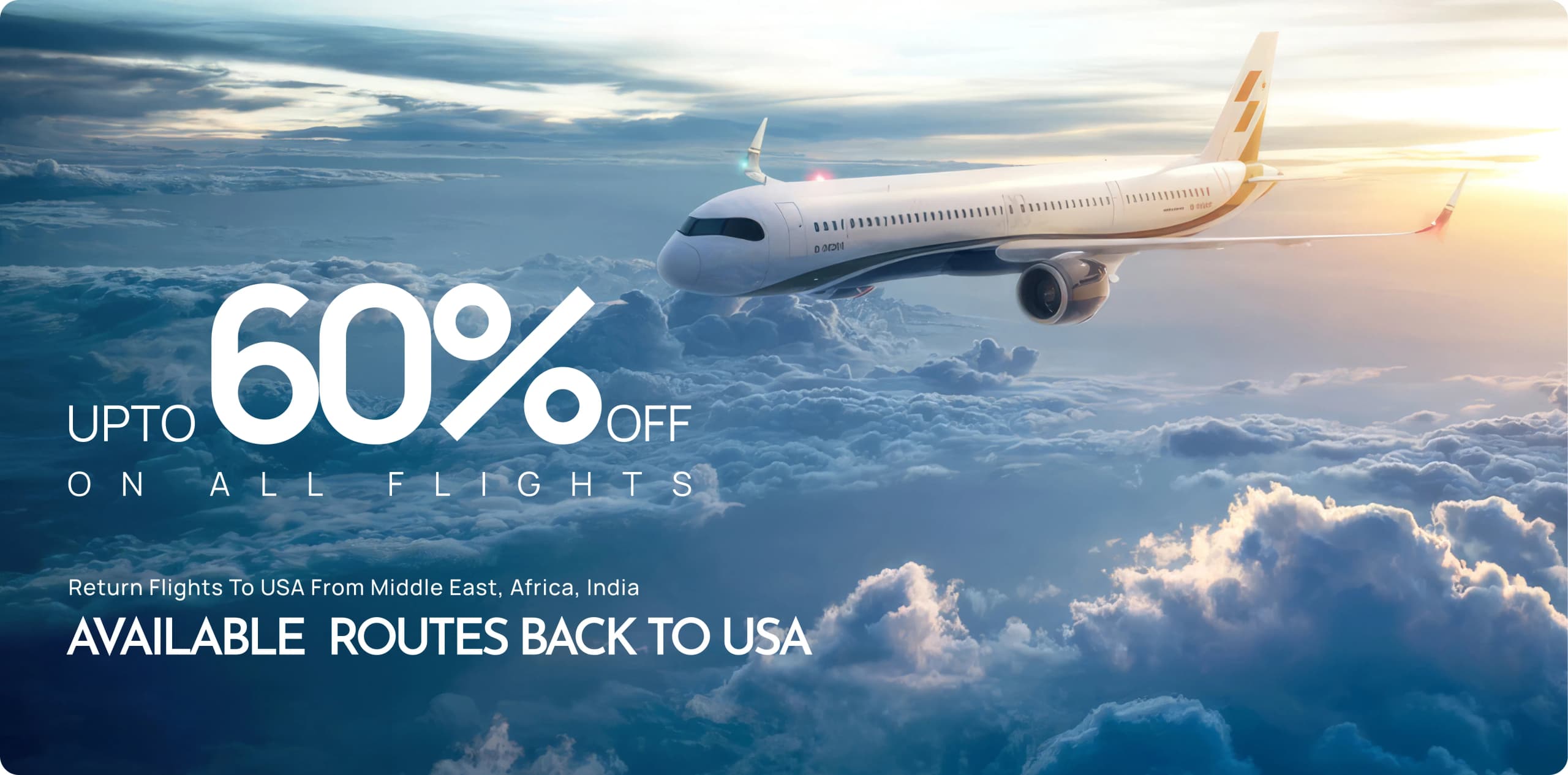 Upto 60% off on flights