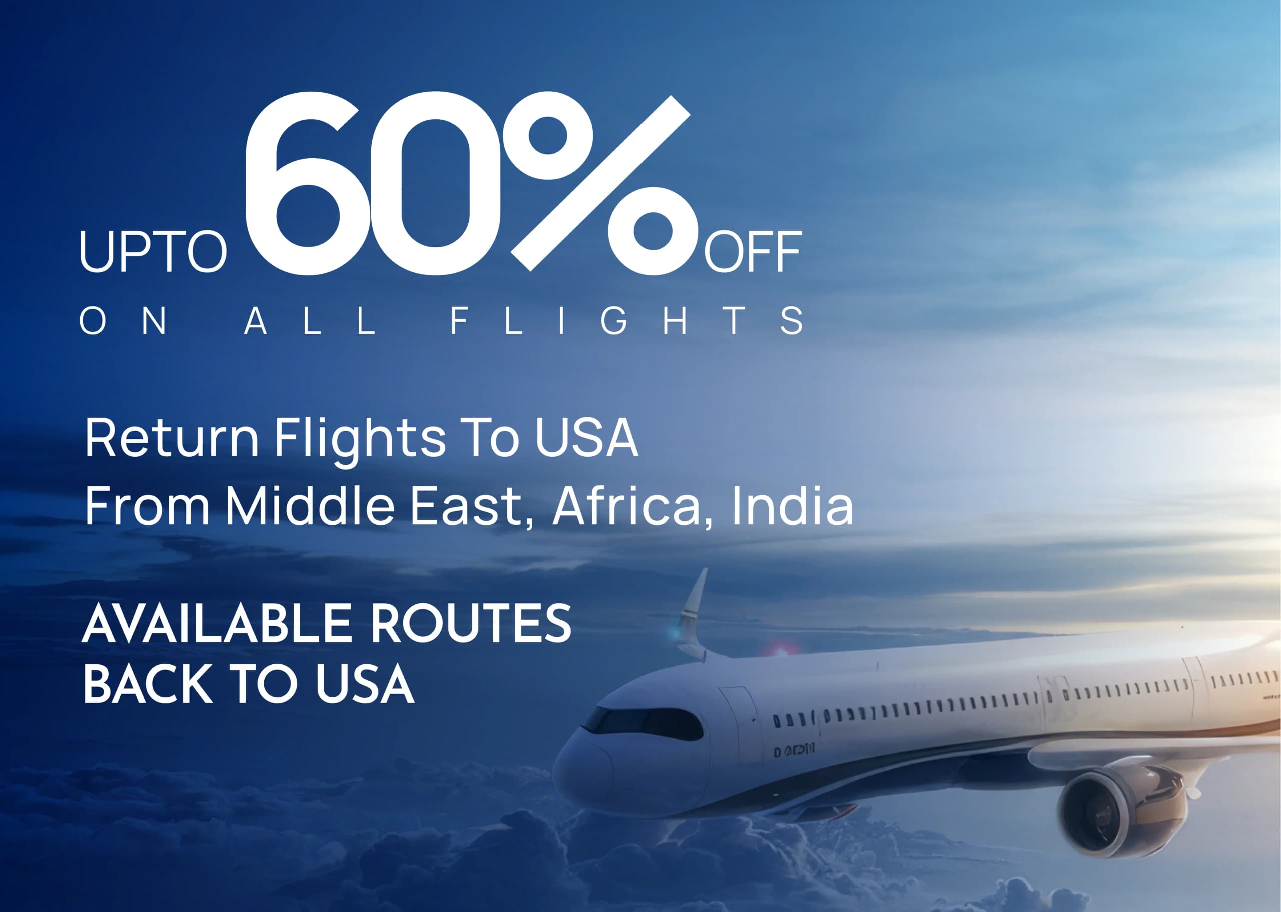 Upto 60% off on flights_ Mob-Banner