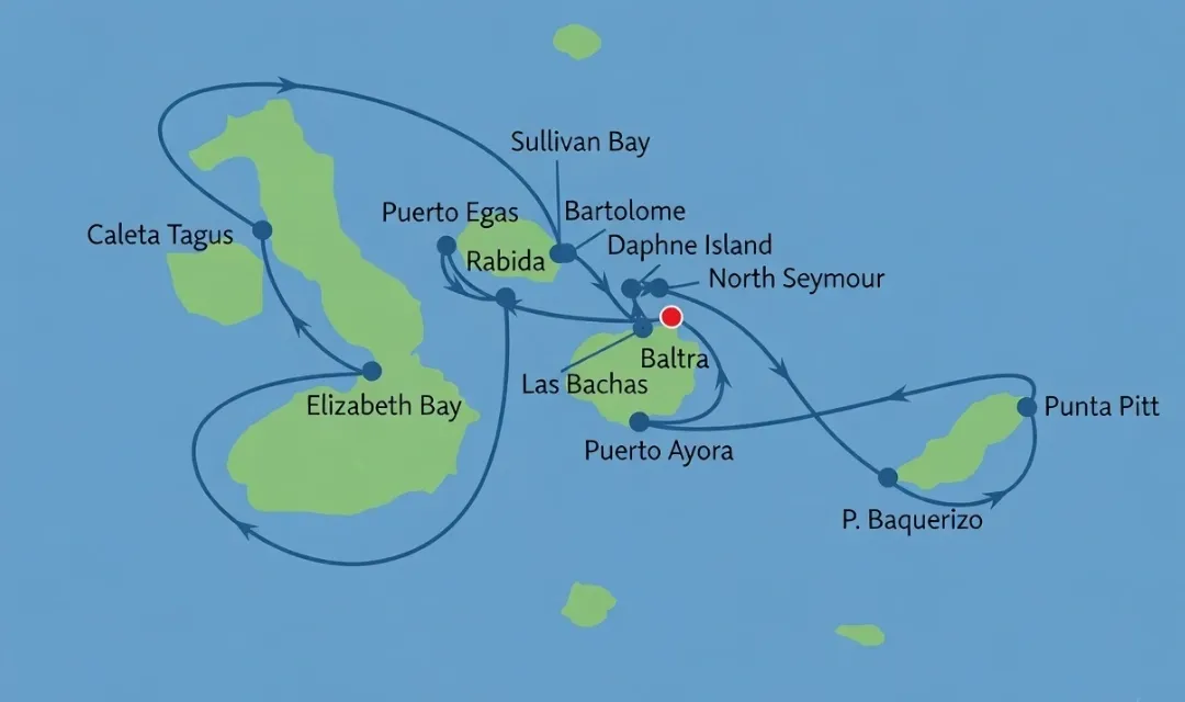 Baltra Island Arrival (Departs 2:00 PM)