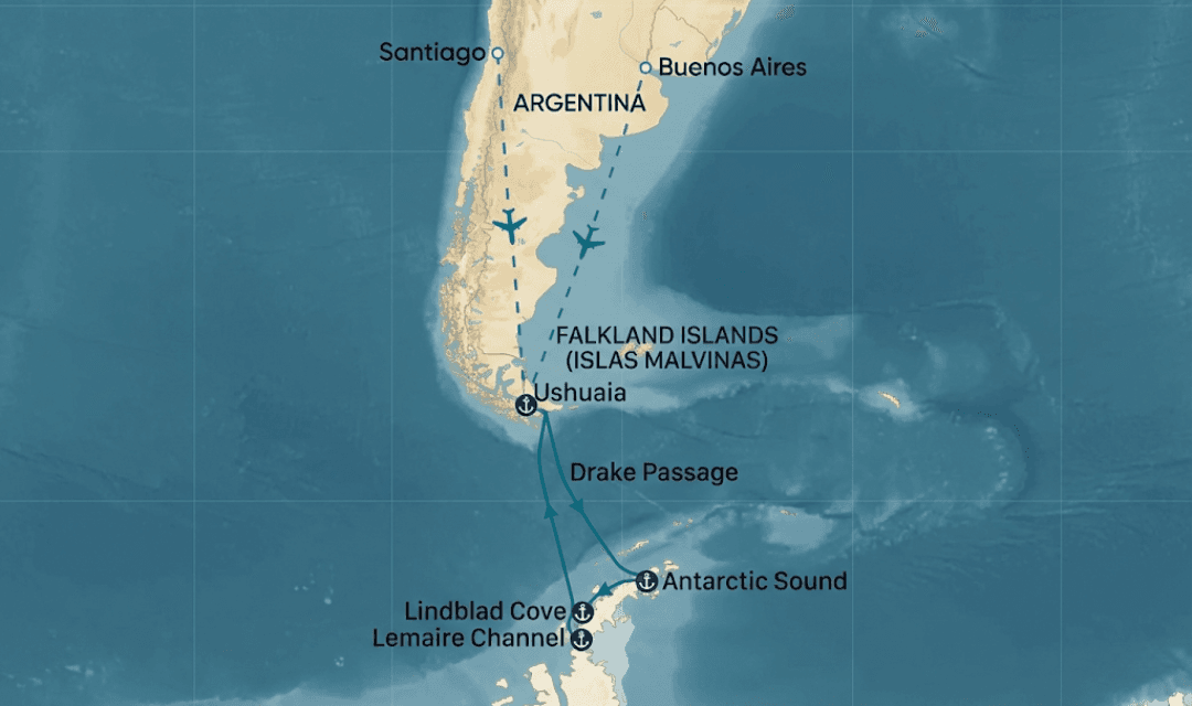 Arrival in Buenos Aires or Santiago