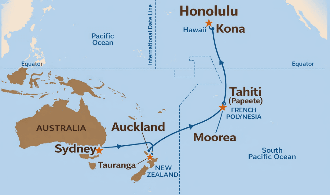 Honolulu, Hawaii (Depart 11:00 PM)