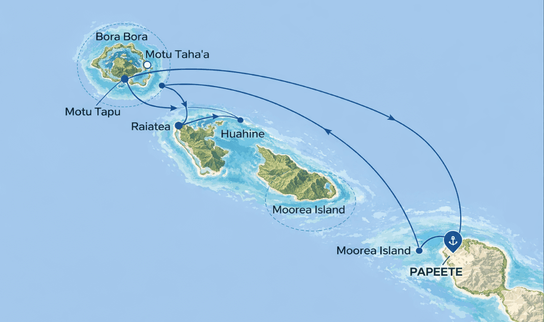 Papeete (Tahiti) (00:00 – 22:00)