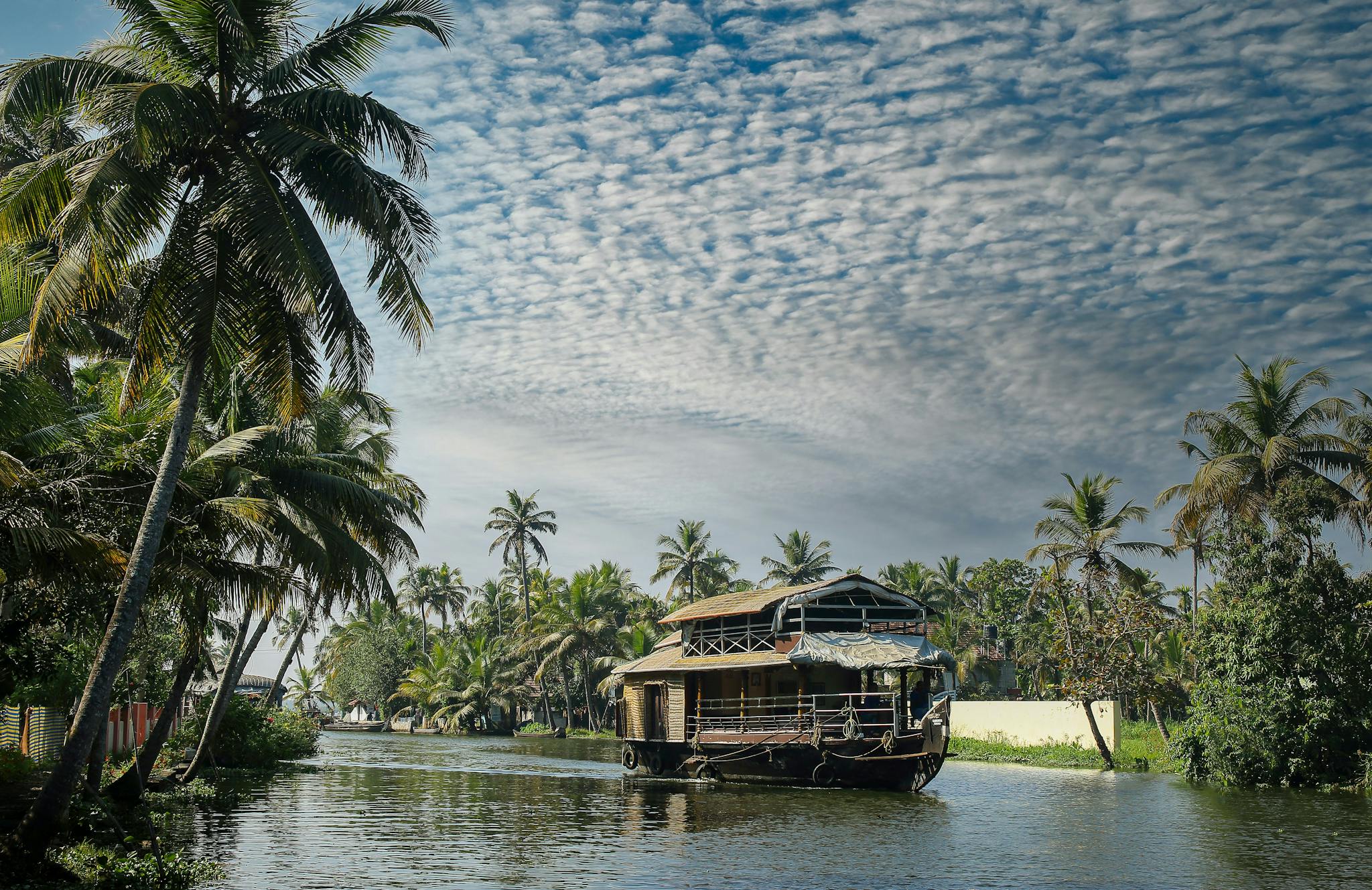 Houseboat cruise through backwaters of alappuzha.