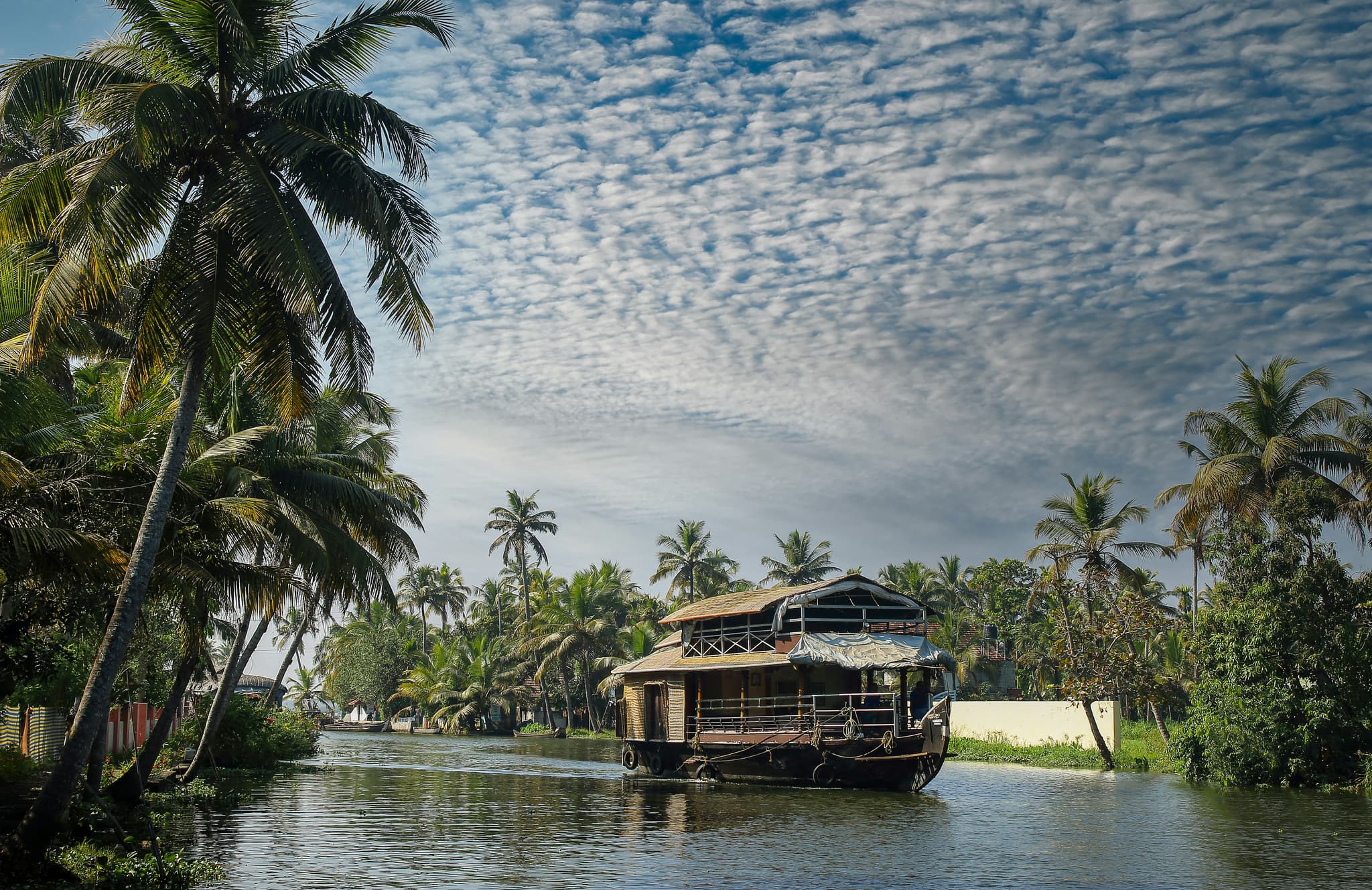 Houseboat cruise through backwaters of alappuzha.